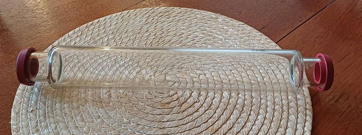 Vintage 1960s Jobling Pyrex Glass Rolling Pin  Classic Kitchenware