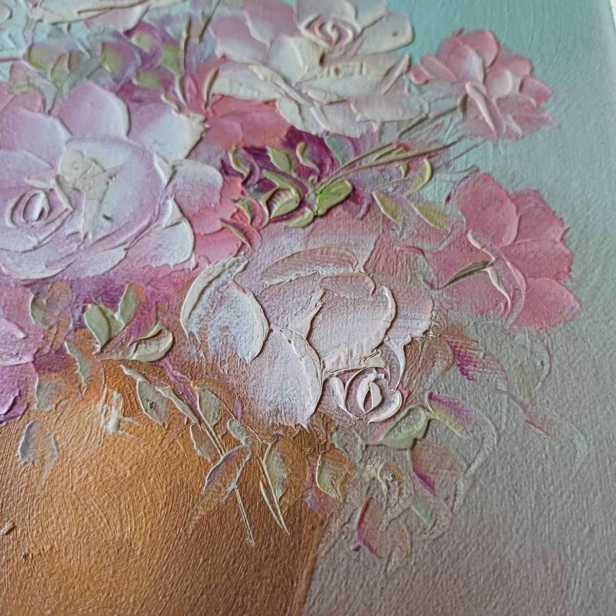 Signed Robert Cox Oil On Board Floral Still Life Painting