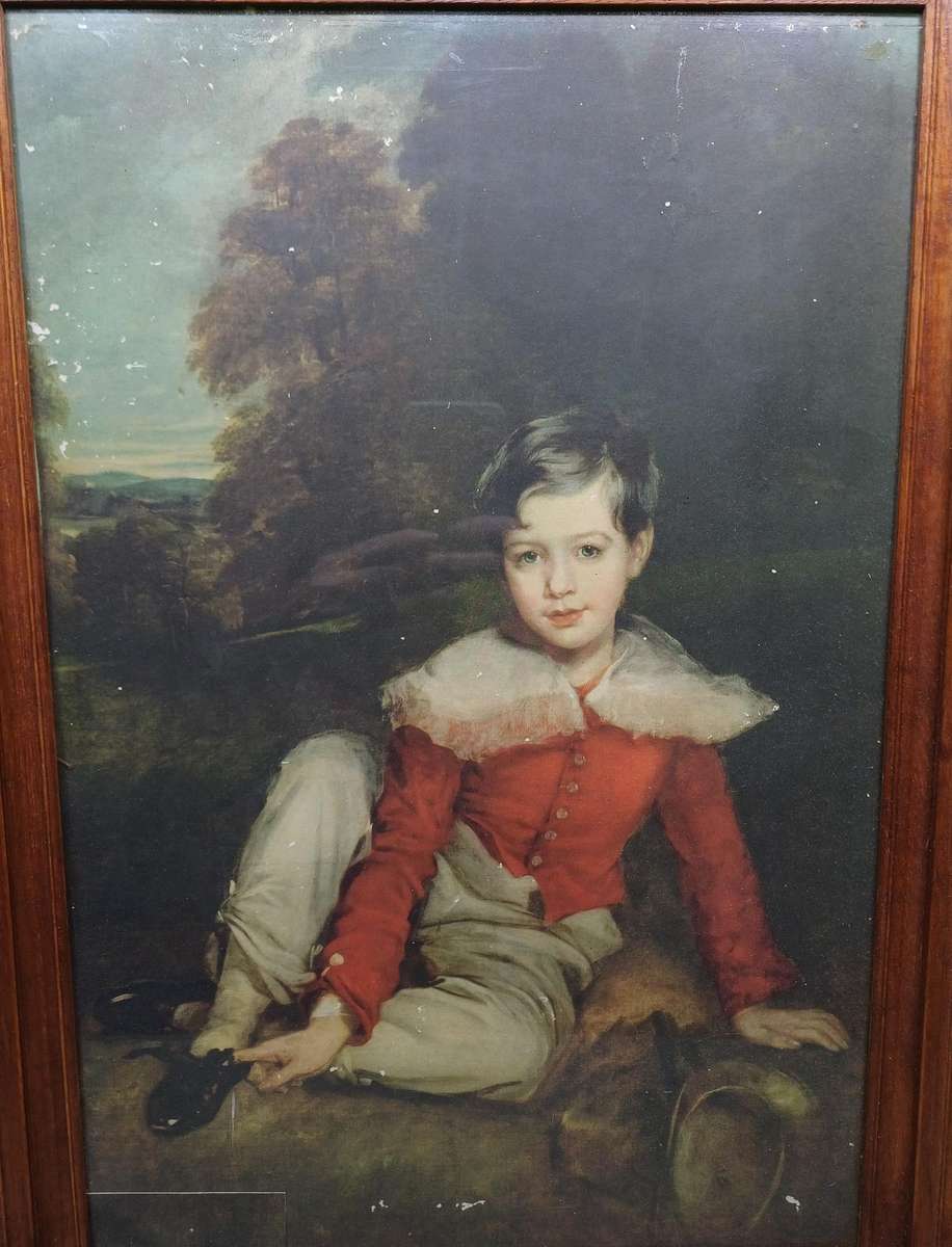 Lord Seaham as a boy | print | wooden frame with glass | 49 X 65 CM |