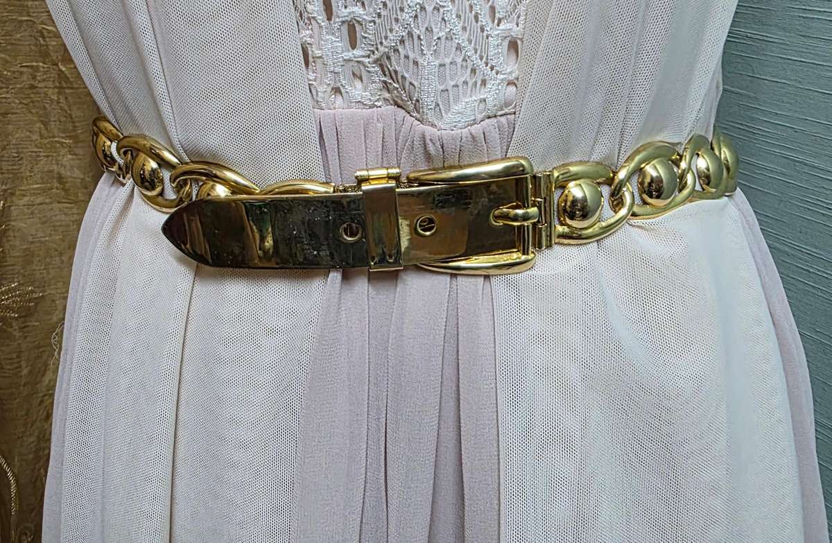 Ladies  Gold Metal Belt