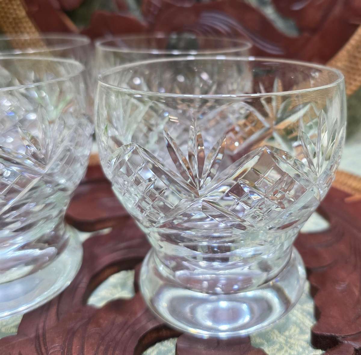 4 Webb Crystal Glasses