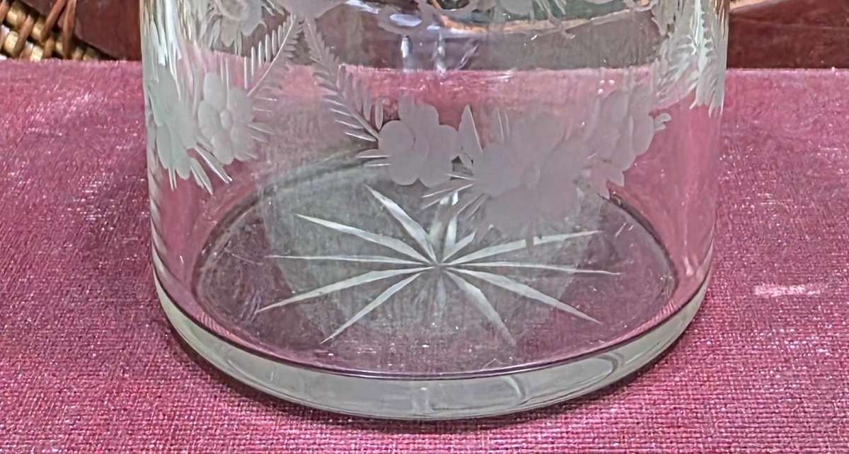 Silver and Glass Trinket/Dressing Table bowl | Vintage