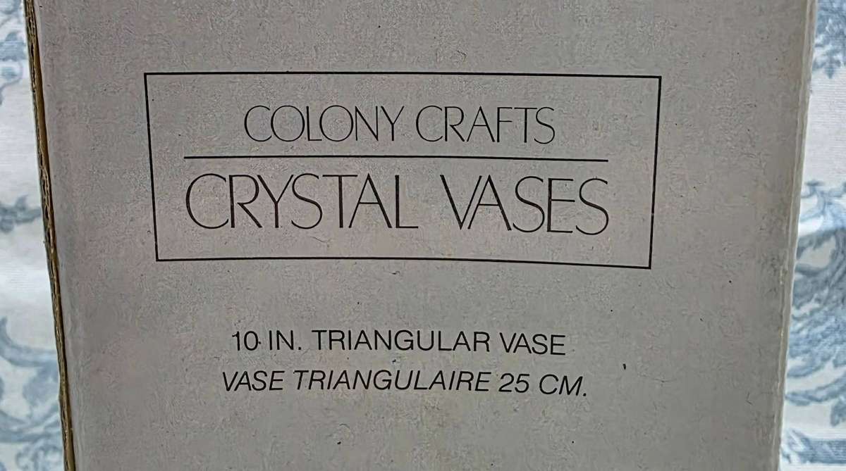 CRYSTAL VASE | MADE IN TURKEY | IN BOX