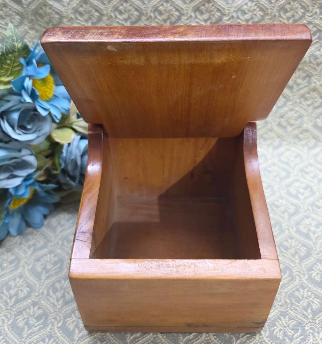 Vintage Wooden Salt Keeper / Salt Box