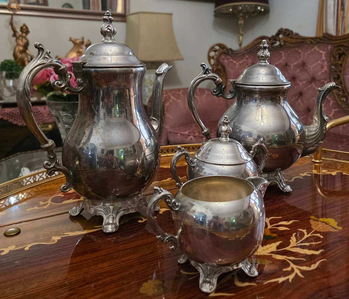 FB Rogers Silver-Plated Coffee & Tea Set