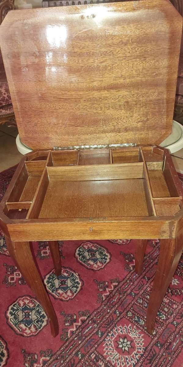Vintage Italian Marquetry musical storage table