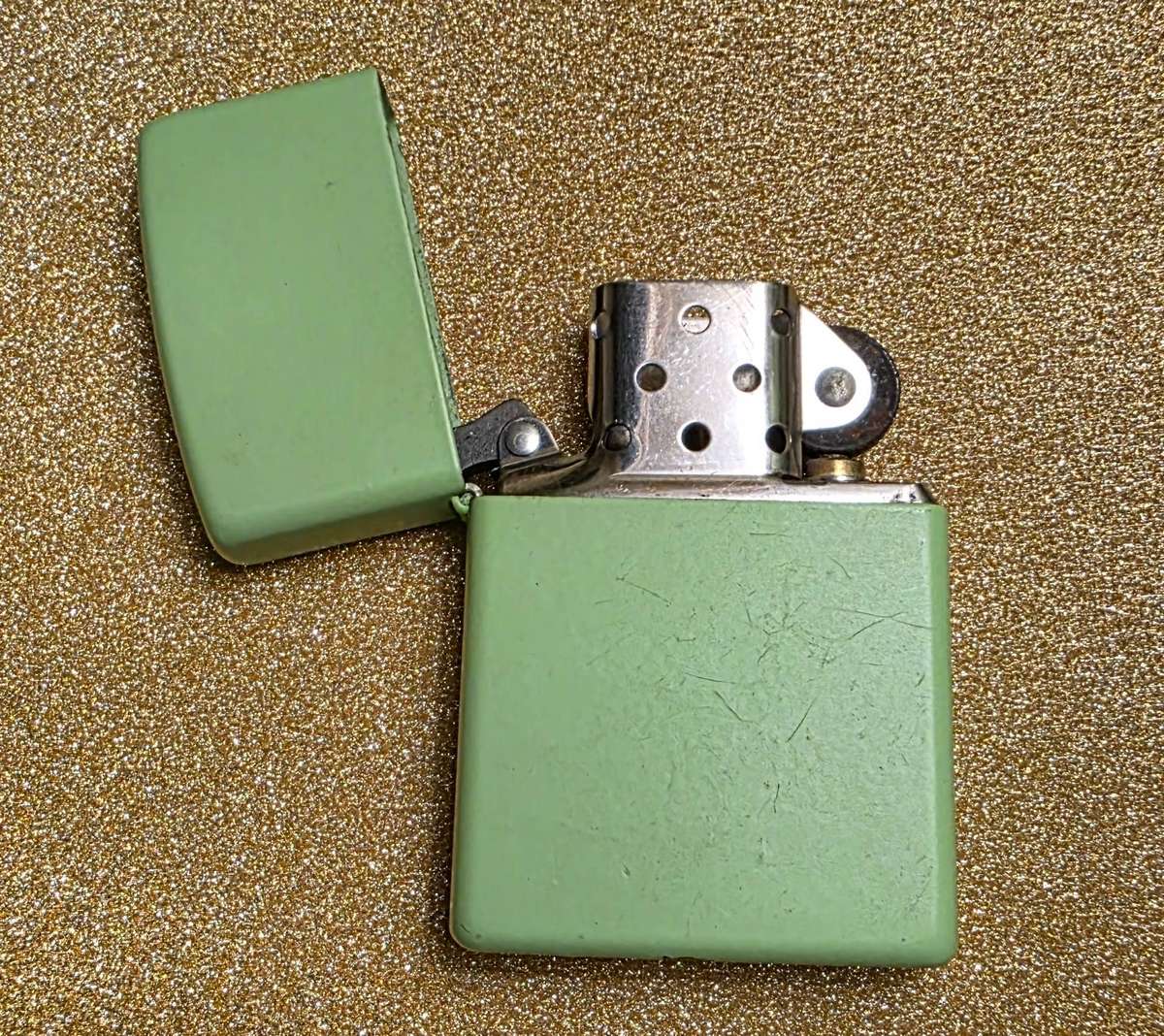 Neon Lemon-Lime Matte Zippo Lighter (2015 Release)