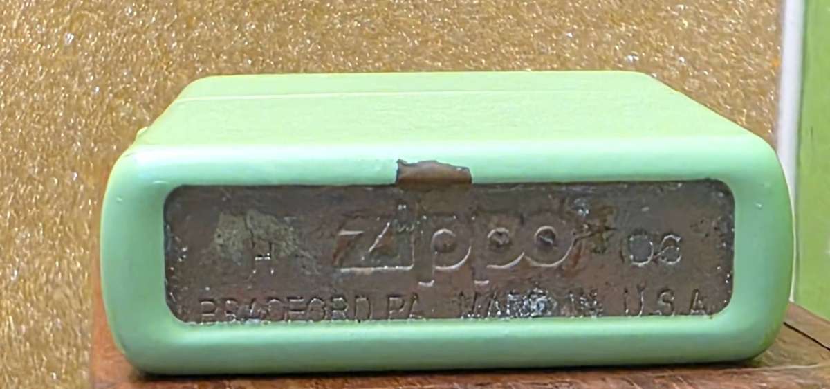 Neon Lemon-Lime Matte Zippo Lighter (2015 Release)