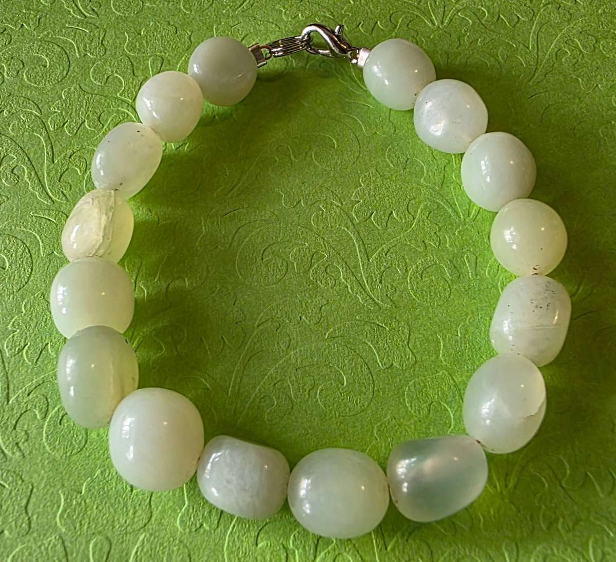 Natural Celadon Jade Bracelet| 09 |