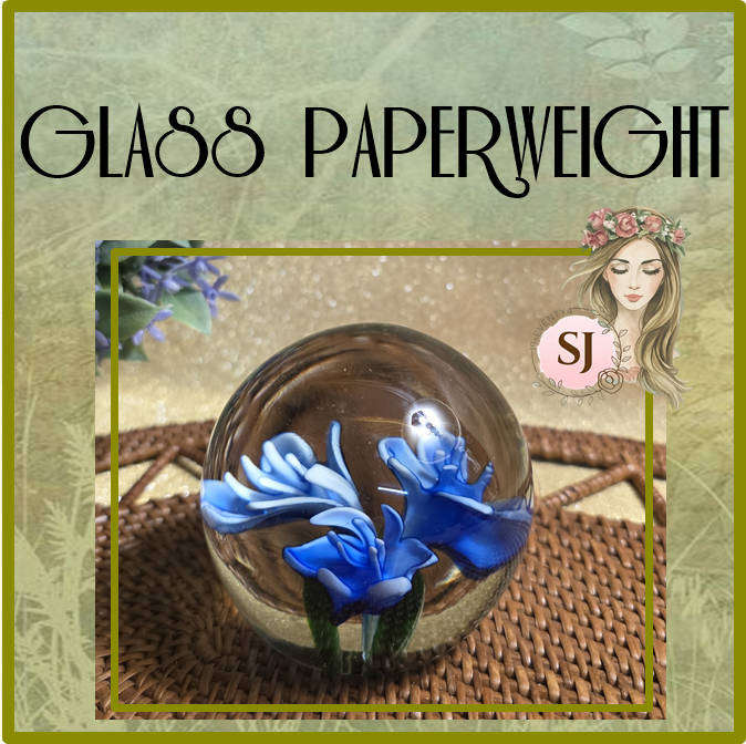 GLASS PAPERWEIGHT