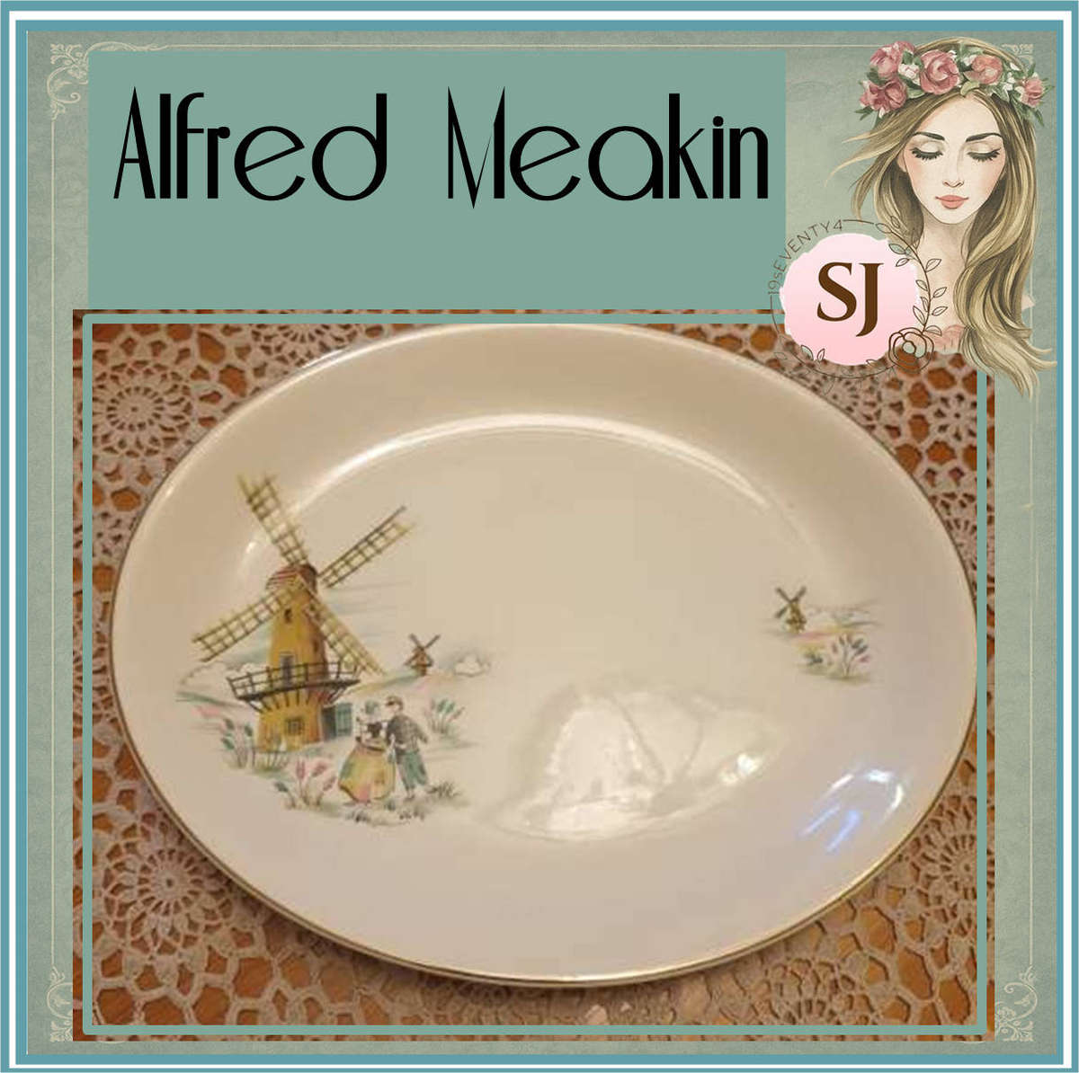 Vintage Alfred Meakin serving platter | 01 |