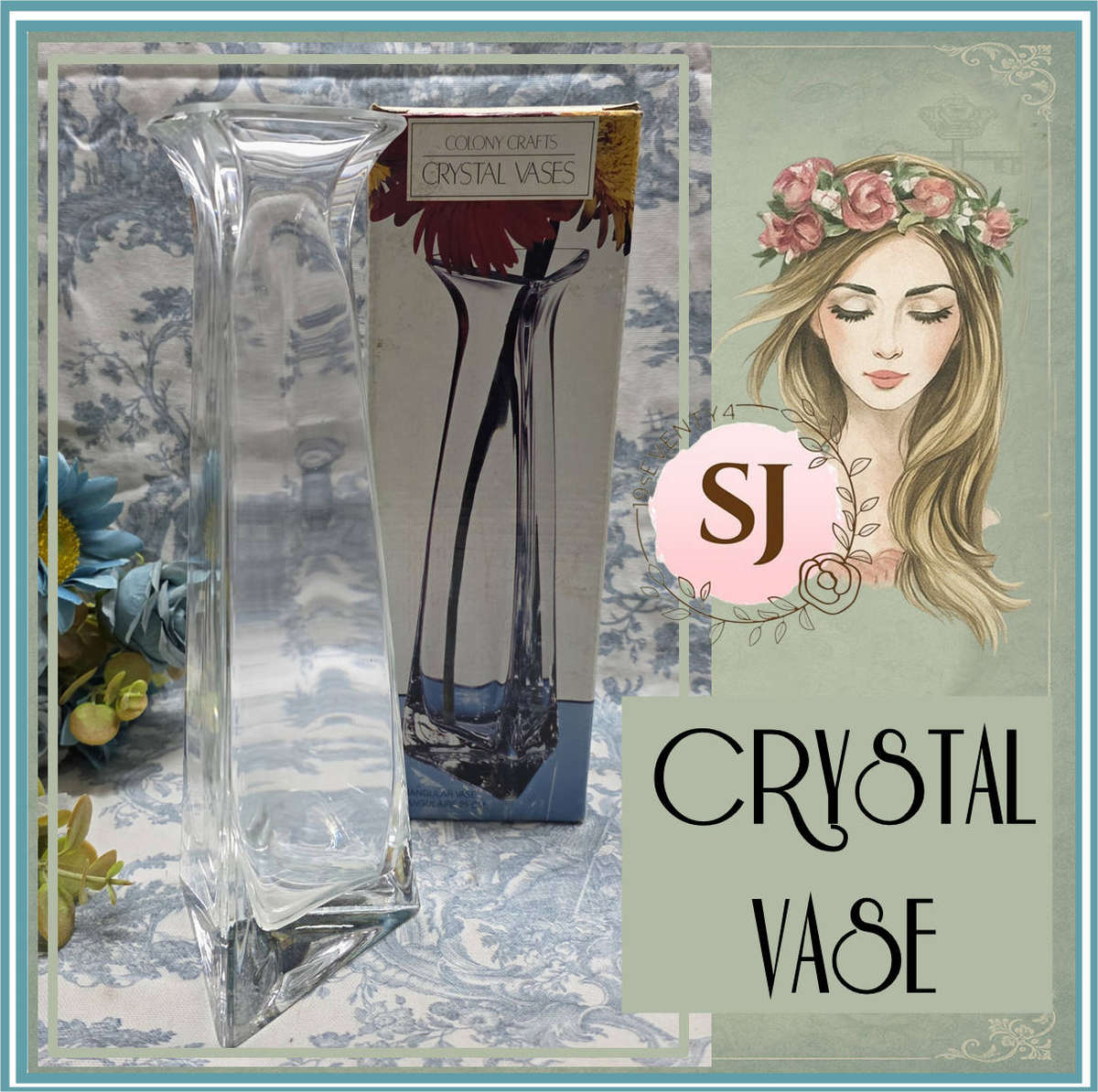 CRYSTAL VASE | MADE IN TURKEY | IN BOX