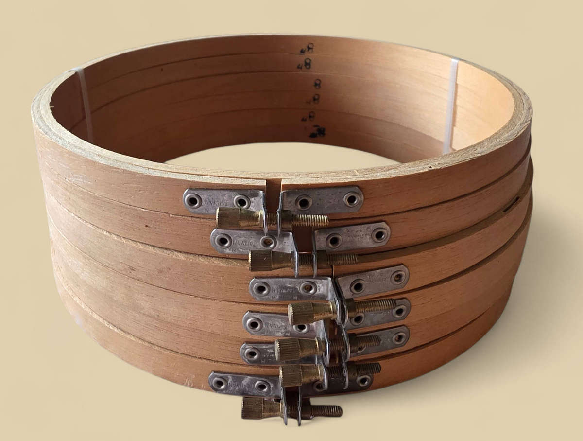 6 Embroidery Hoops - Bamboo