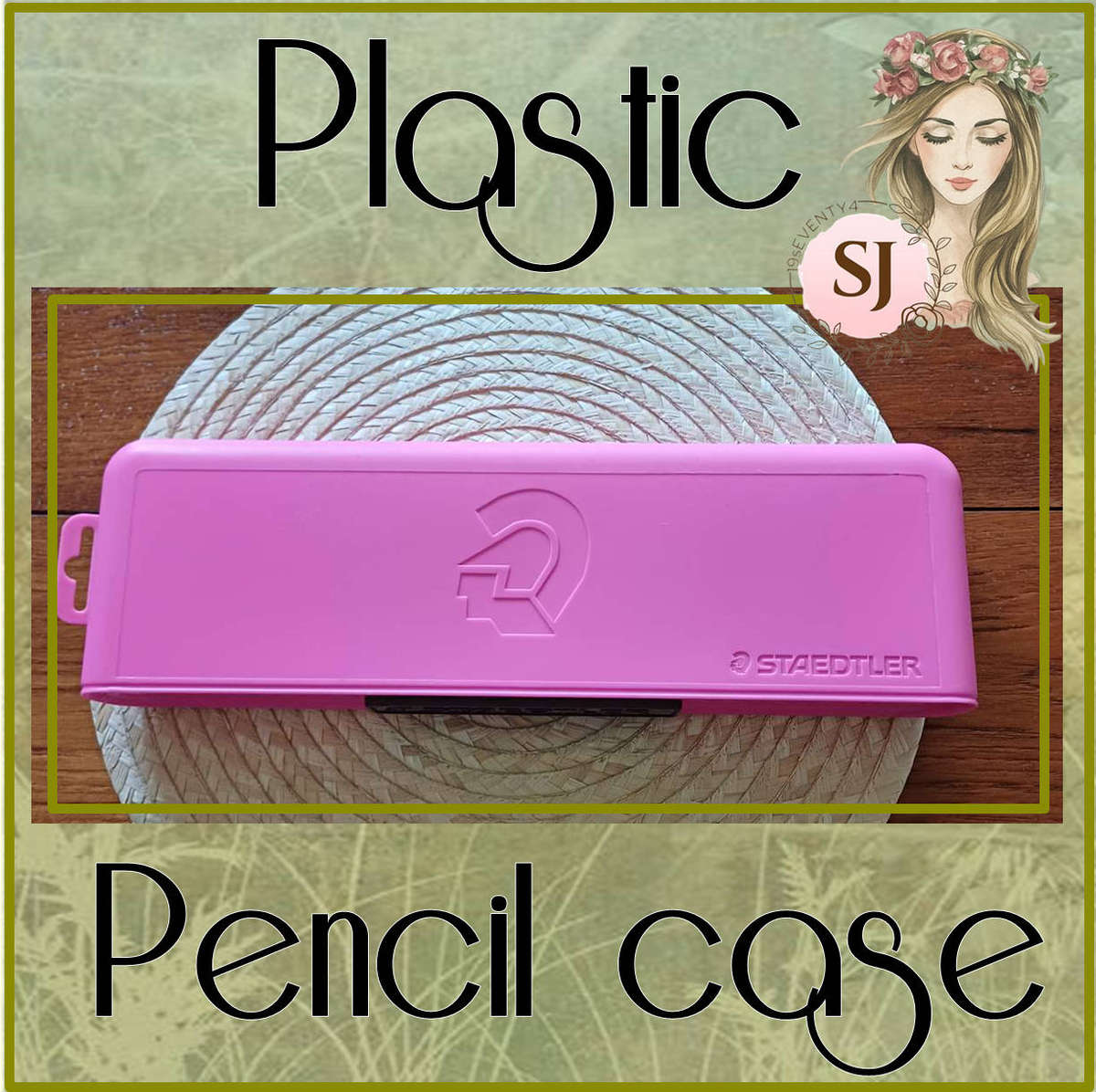 Plastic pencil case (pink)   11 X 34 X 4.5 CM
