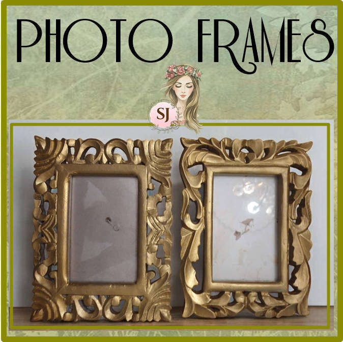 SET OF PHOTO FRAMES | GLASS GOOD | WOODEN |