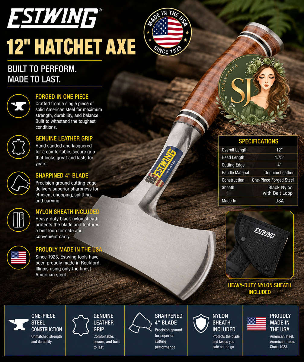 ESTWING Sportsman's Axe - 12
