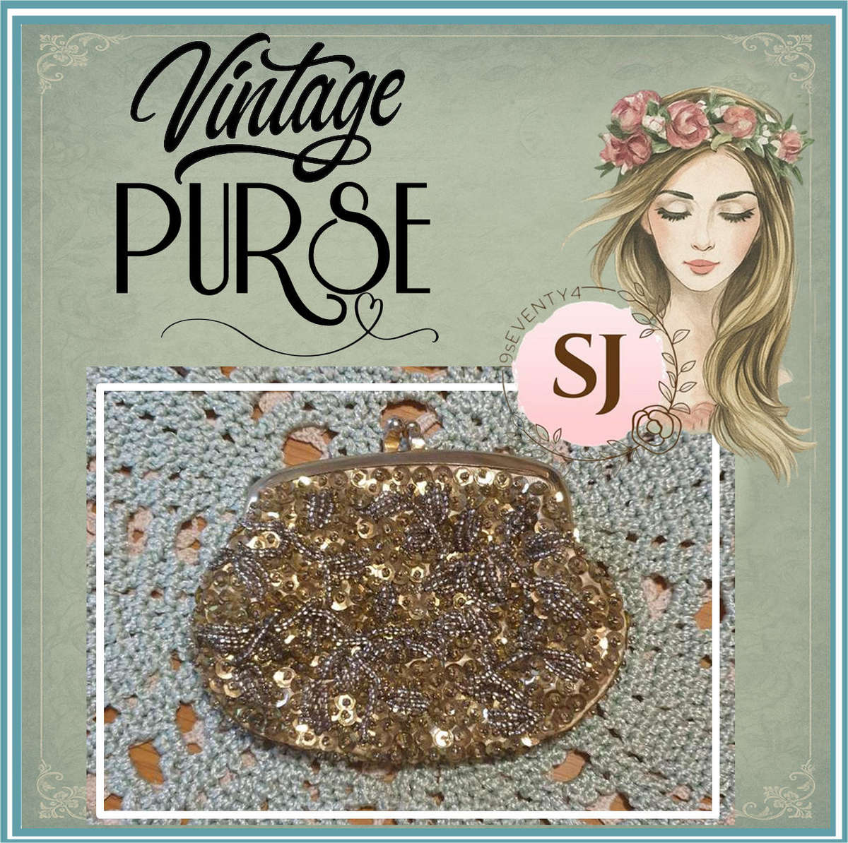 SMALL VINTAGE PURSE | MADE IN HONG KONG |