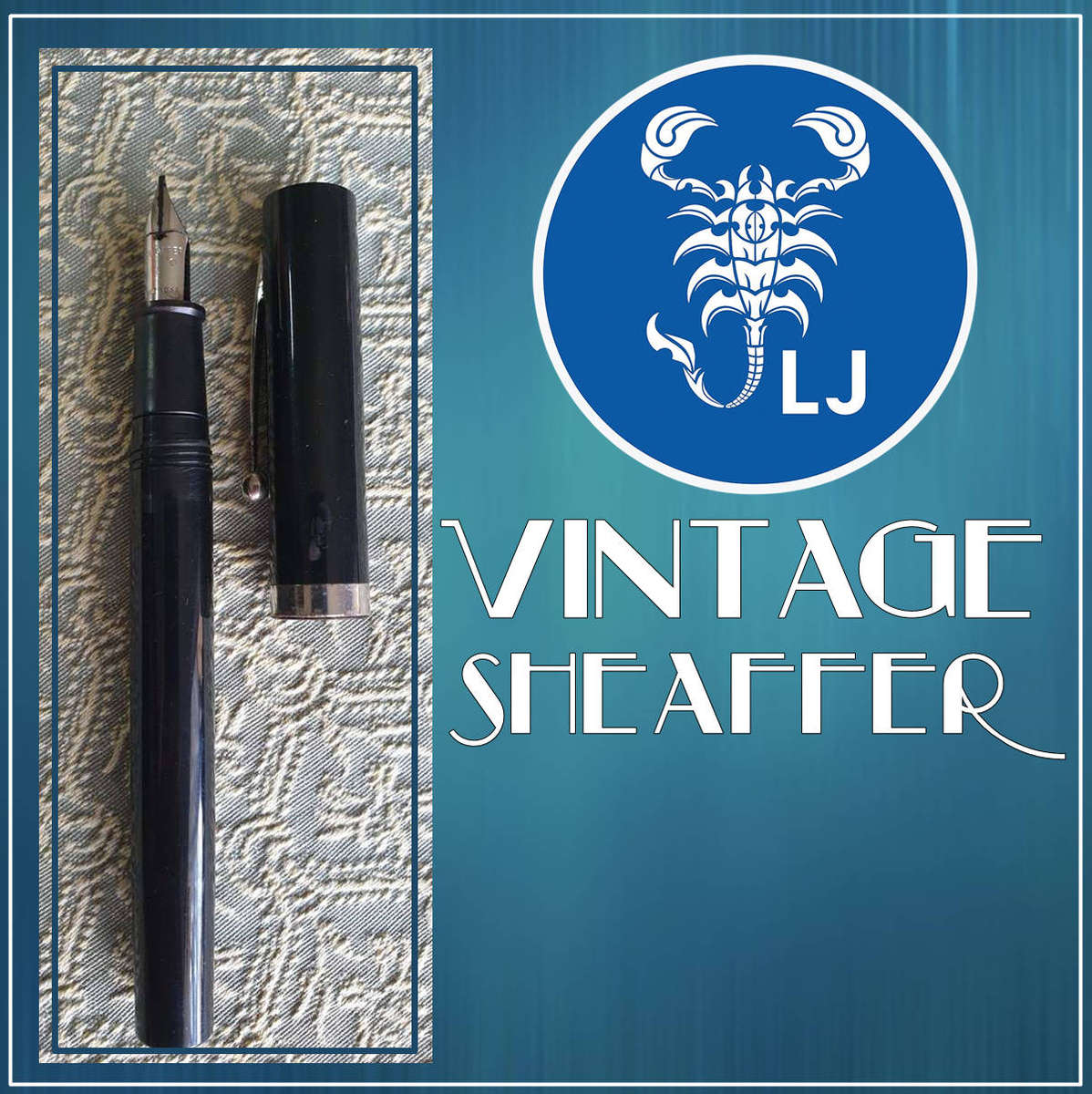 VINTAGE SHEAFFER |  BLACK  FOUNTAIN PEN | made in the USA |