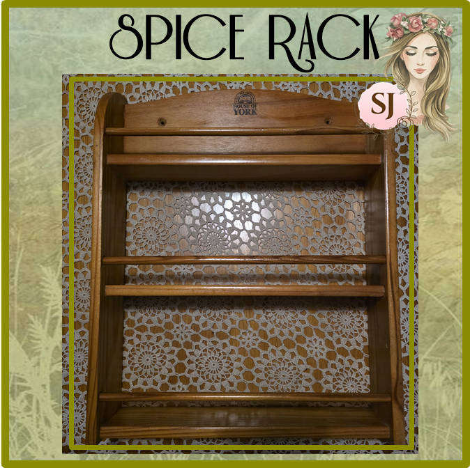 WOODEN SPICE RACK | 34 X 43 X 8 CM |