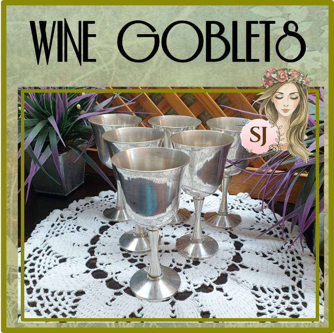 SILVER PLATED WINE GOBLETS | SALEM |