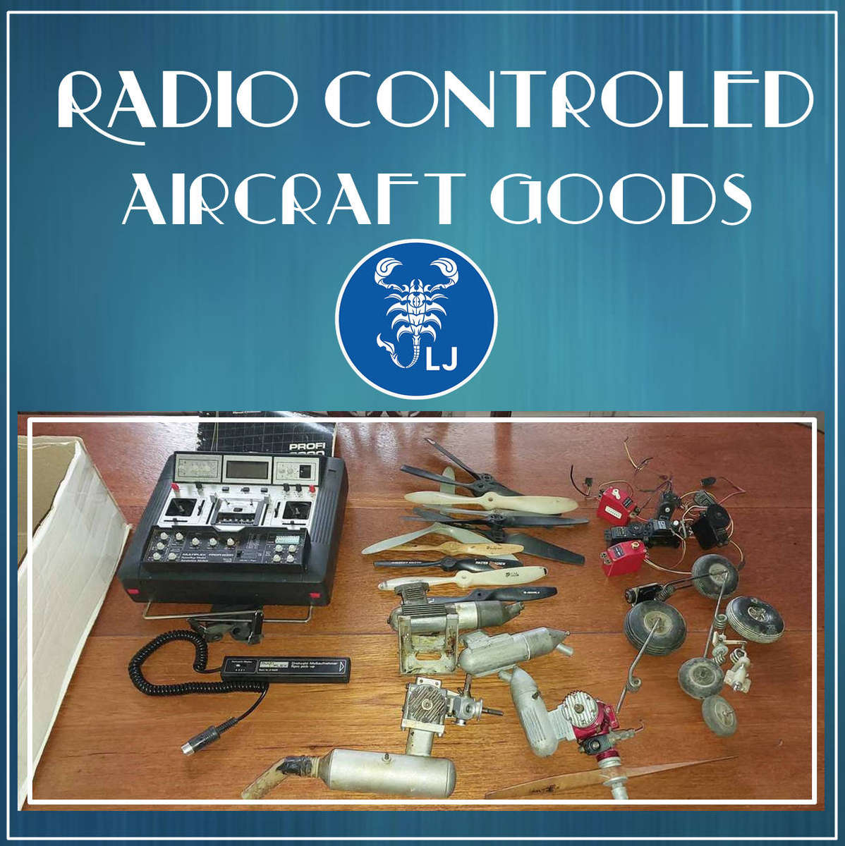 Bulk load of vintage radio controled aircraft goods