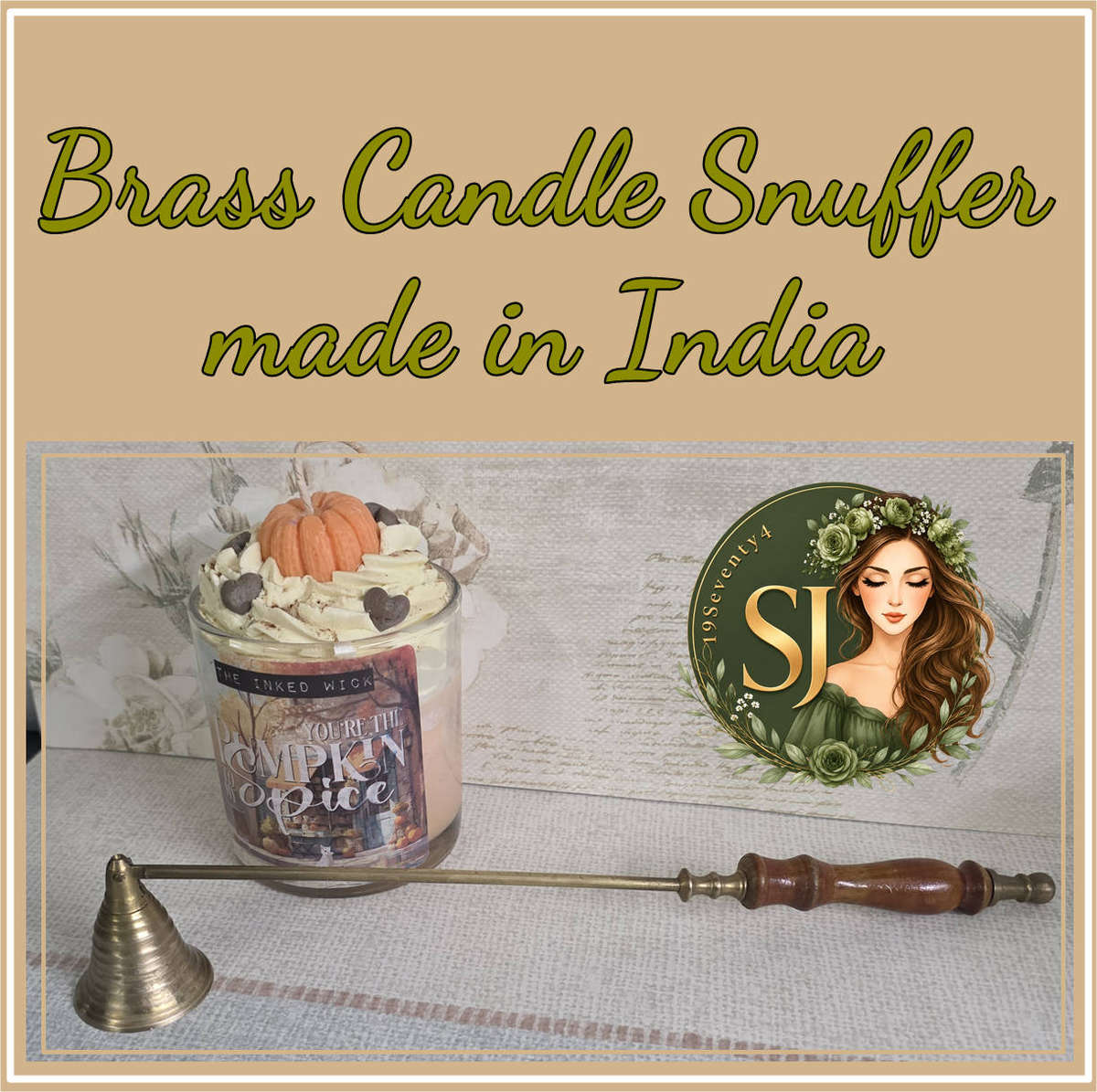 Brass Candle Snuffer