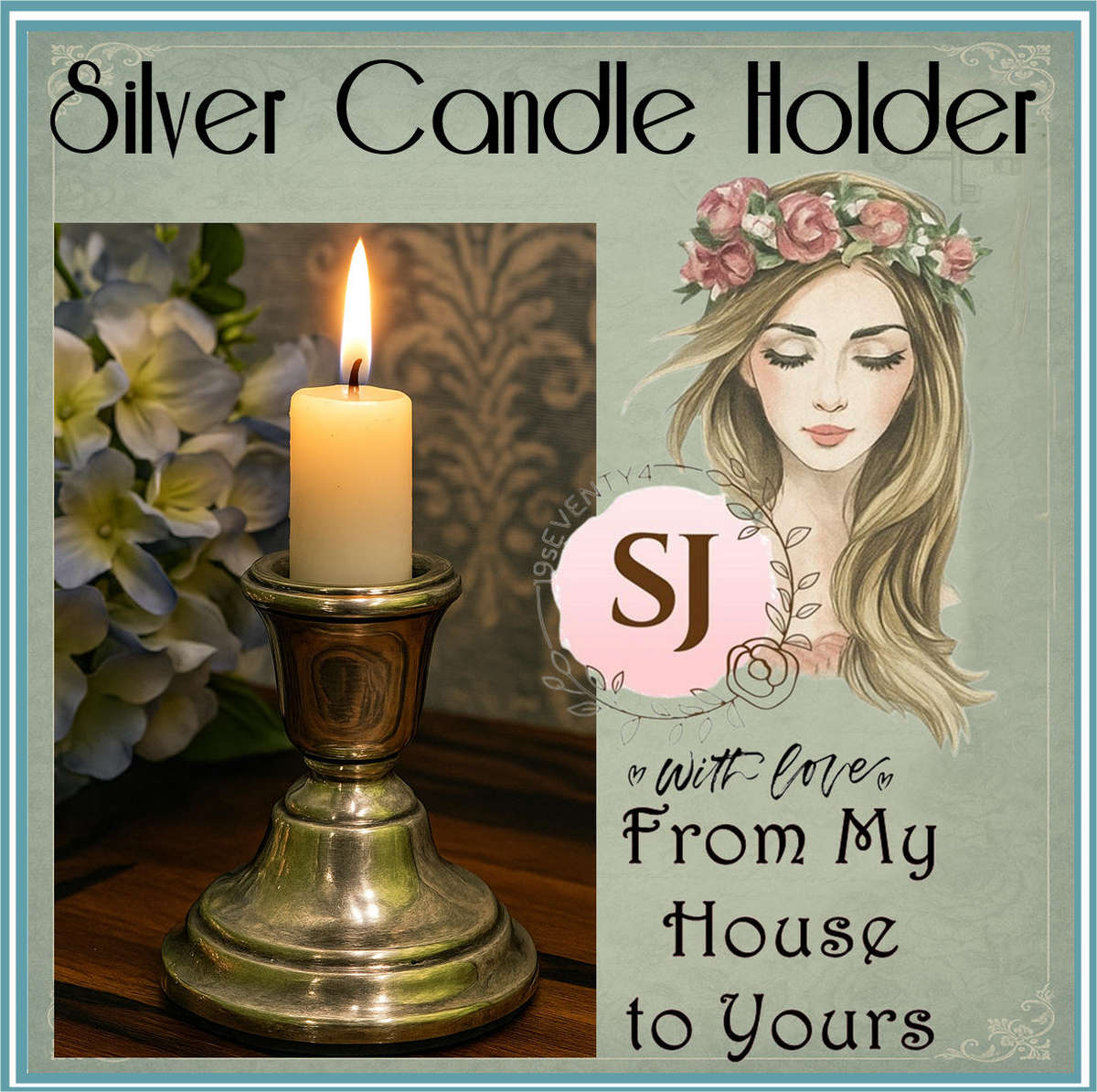 Vintage Sterling Silver Hallmarked Candle Holder