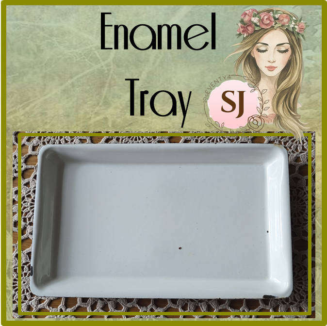 VINTAGE ENAMEL TRAY