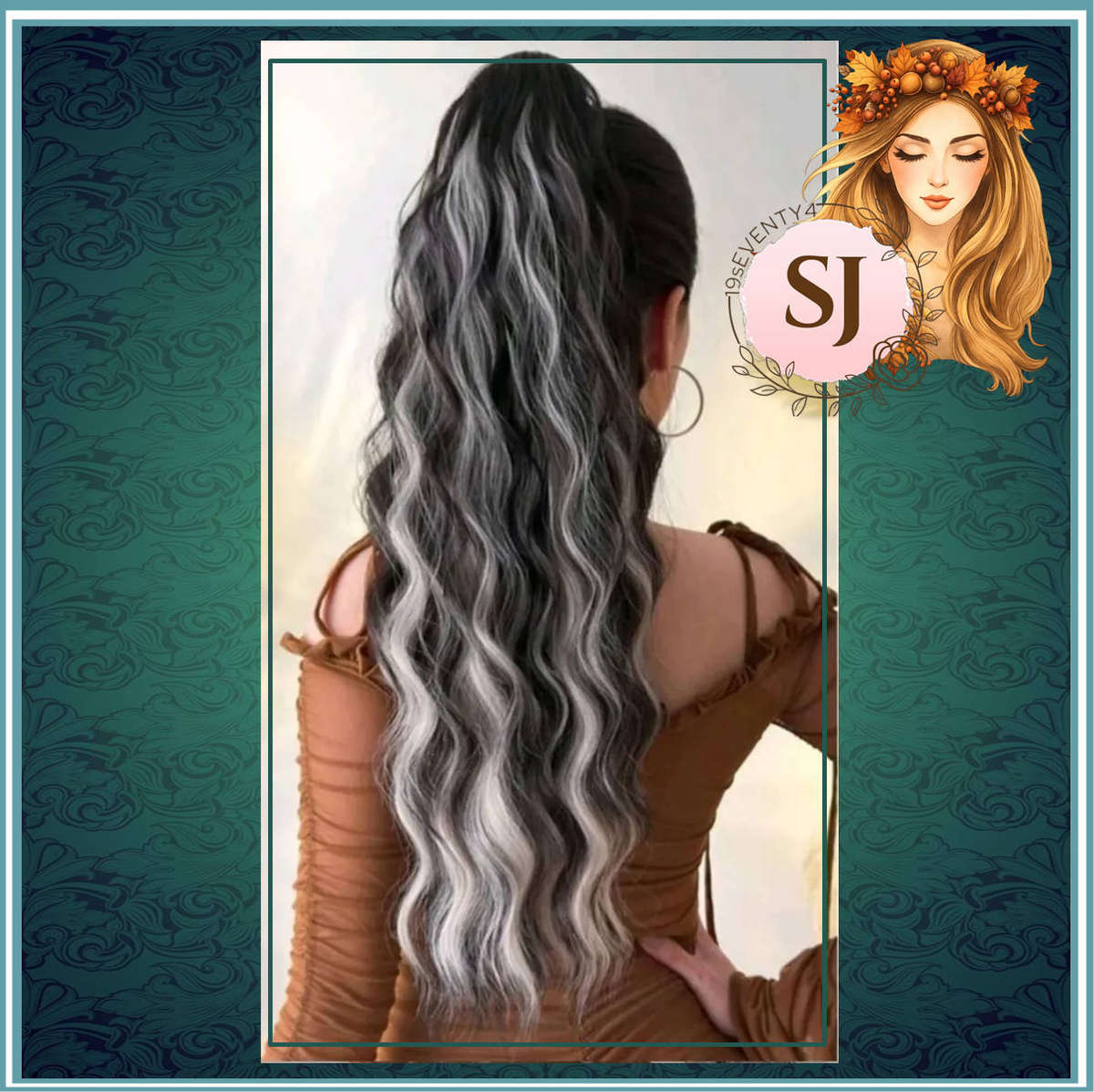1x claw grip pony tail