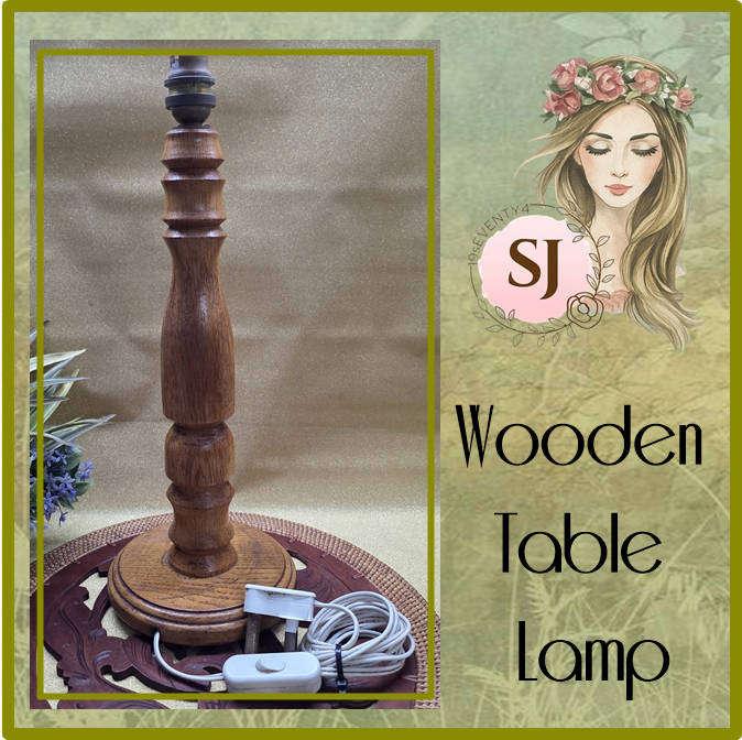 WOODEN TABLE LAMP