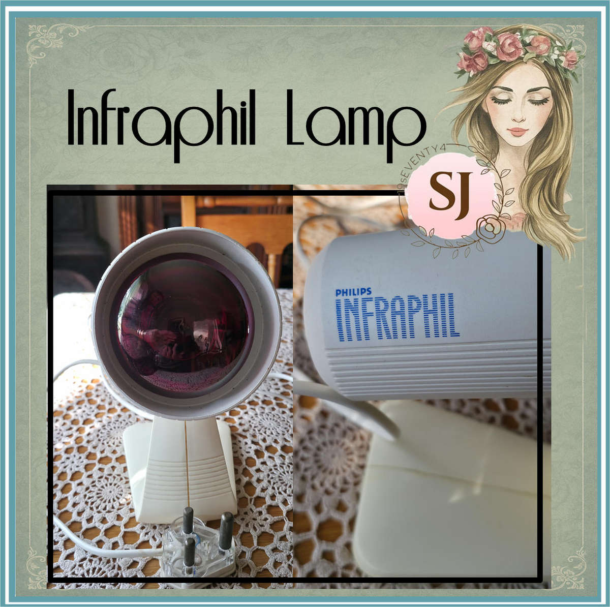 VINTAGE INFRAPHIL RED HEAT LAMP | MADE IN GERMANY