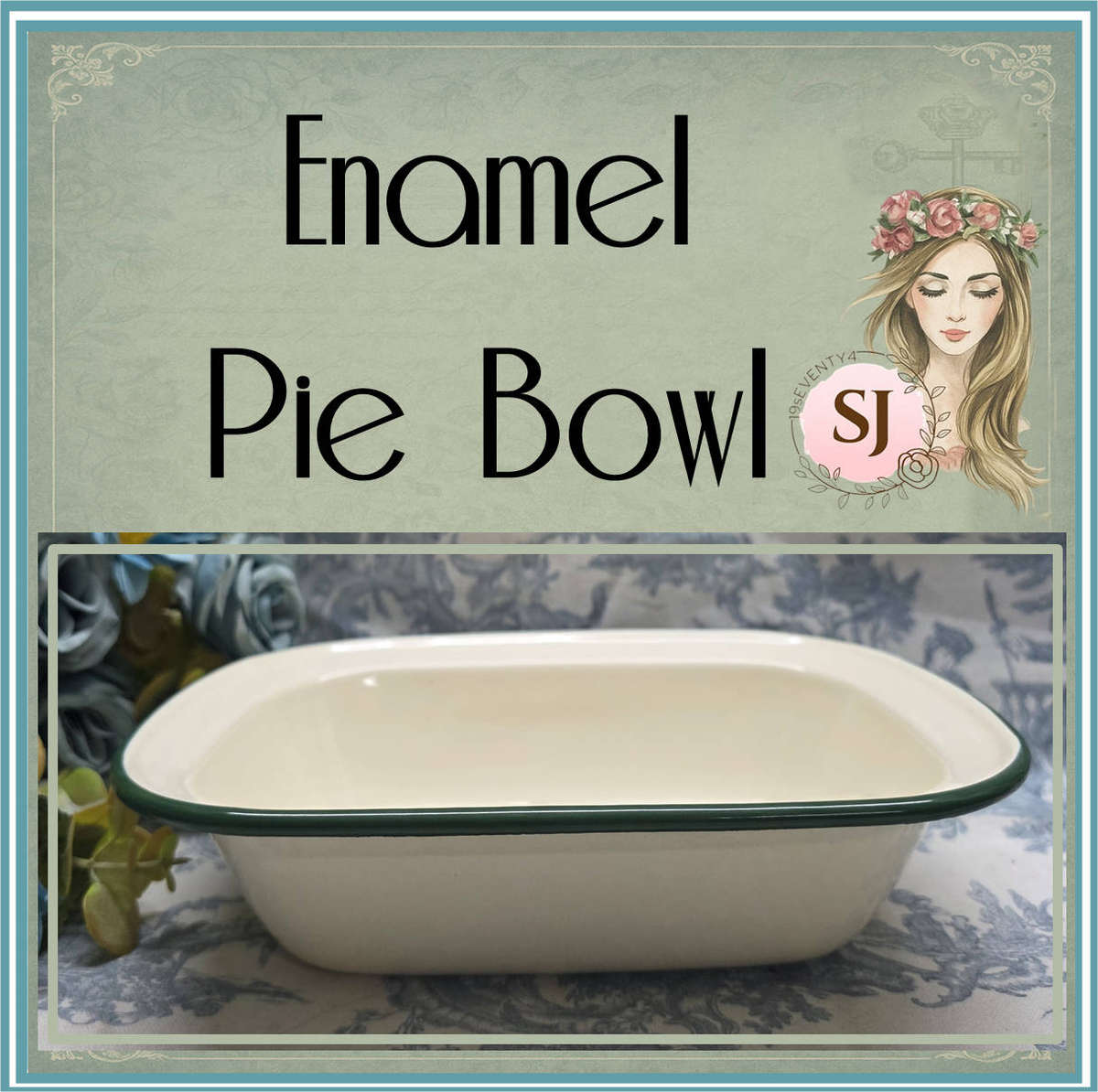 ENAMEL PIE DISH | HOME | KITCHEN |