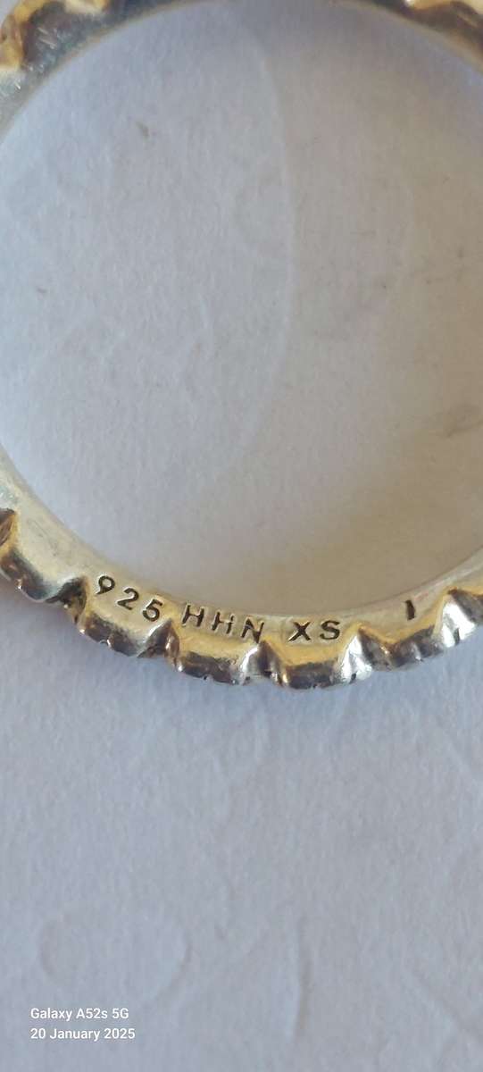 Vintage Denmark Hans Hendrik Nygaard sterling silver ring 1.8g