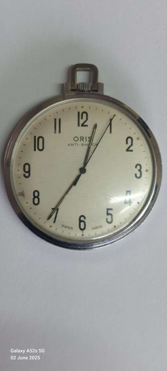 WOW!! Vintage 1950's Oris 7 jewels pocket watch 100% working!! Value R2500