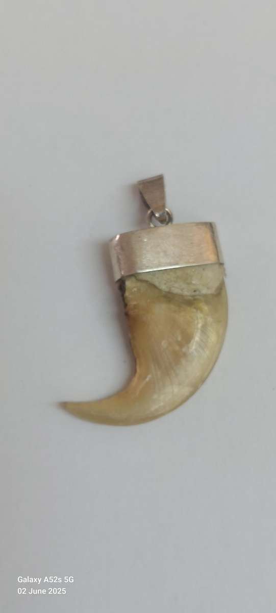 Rare vintage sterling silver lion claw pendant 2.9g