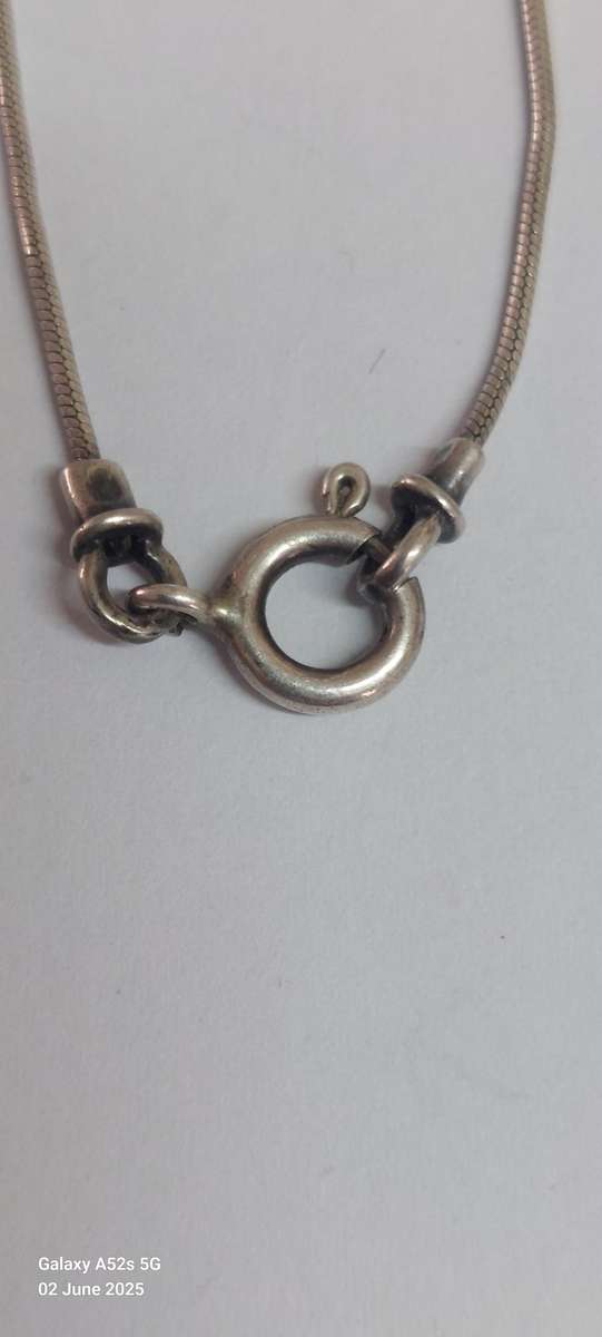 Designer Shablool Didae sterling silver fire opal necklace 8.1g Value R1500