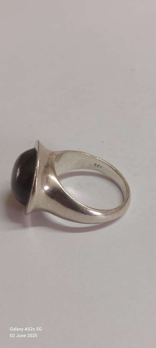 Exquisite!! Vintage sterling silver labradorite ring 10.2g