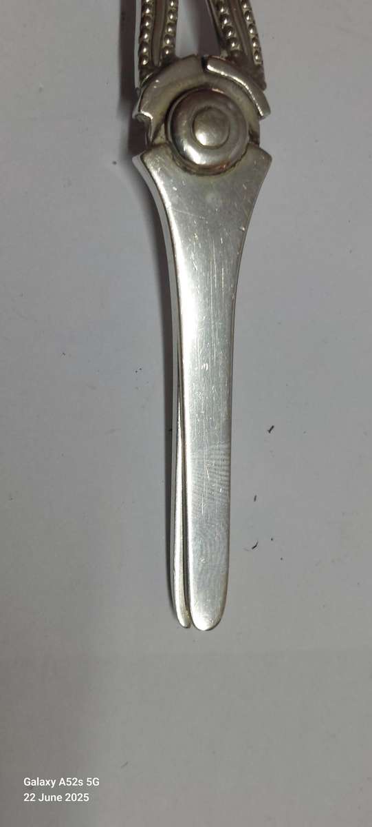 Very Rare!! 1888 Exeter silver grape scissors 86.7g Value R5500 WOW!!
