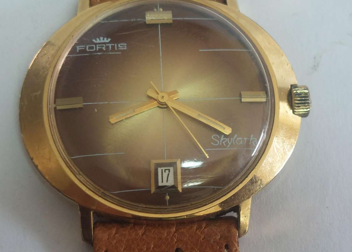 Vintage Fortis Skylark Automatic Gold Plated Watch