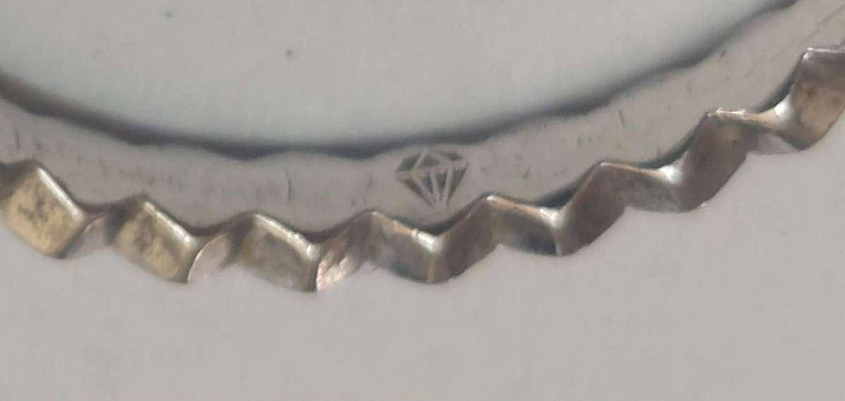 Amazing 3 piece sterling silver diamond ring 3.9g