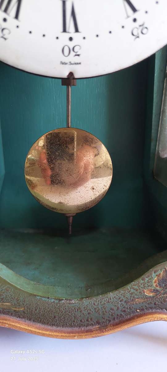 Vintage Le Castel clock with mantle sconce 100% working & chimes beautifully Value R3950