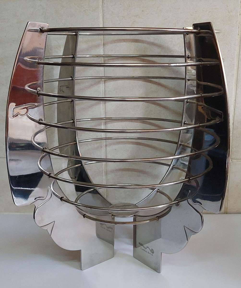 Stunning large Carrol Boyes stainless steel man fruit basket Value R2500