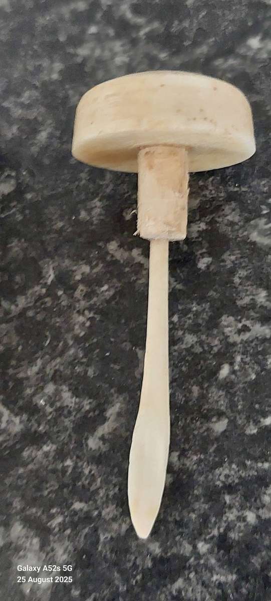 Antique Chinese oxbone scrimshaw snuff bottle Value R1500