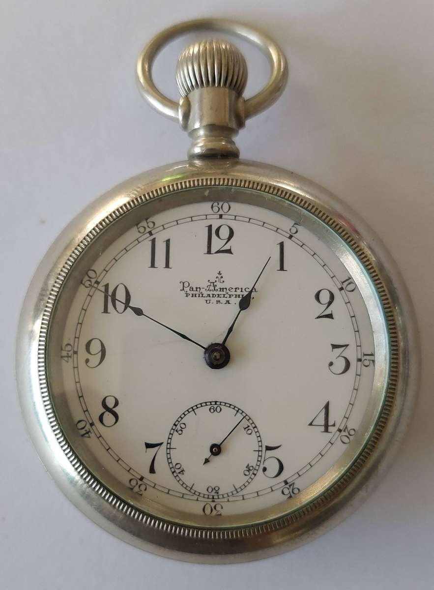 Large antique Pan American Railway pocket watch 100% working Value R3500