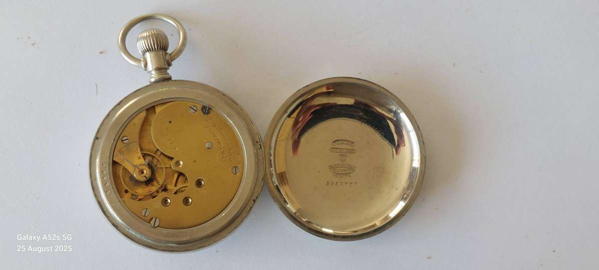 Large antique Pan American Railway pocket watch 100% working Value R3500