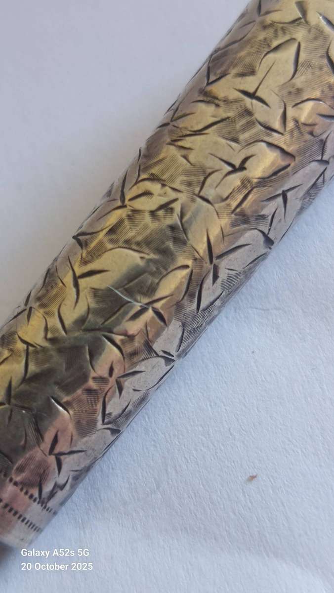 Wow!! 1902 Birmingham silver cigarette holder case makes a great pendant locket 13.4g