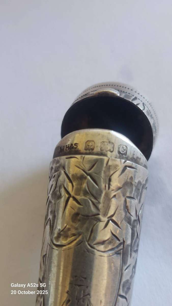 Wow!! 1902 Birmingham silver cigarette holder case makes a great pendant locket 13.4g