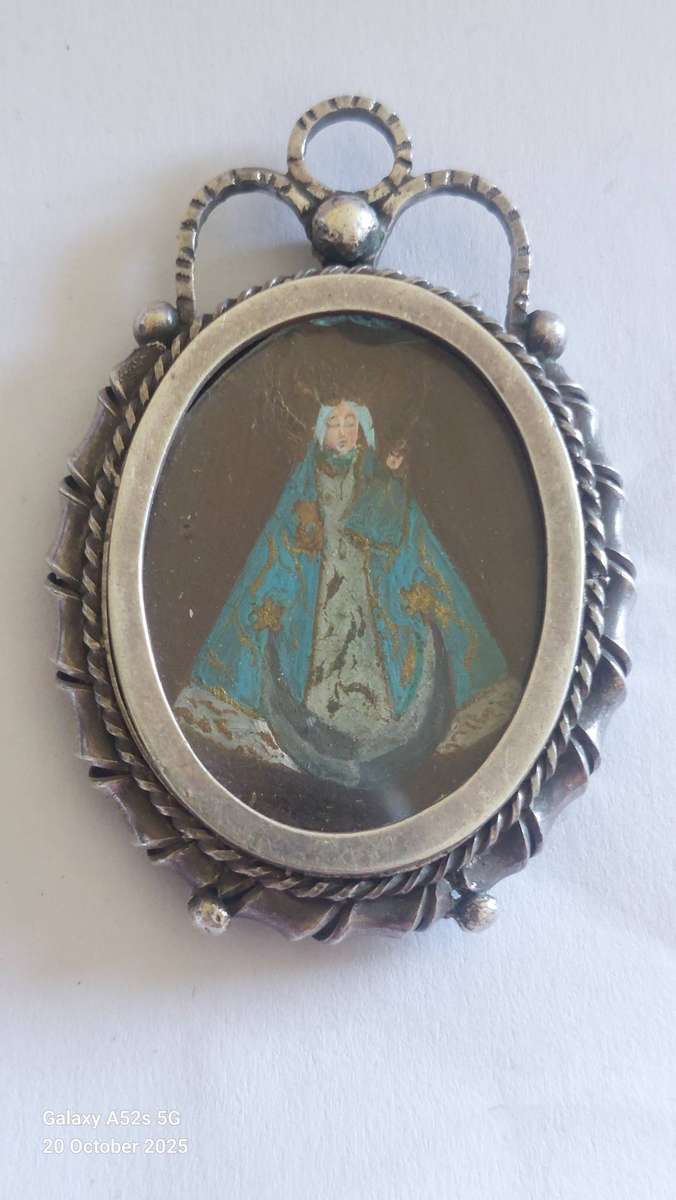 Rare!! Georgian Liberian sterling silver religious paintings pendant circa 1820's Value R5000