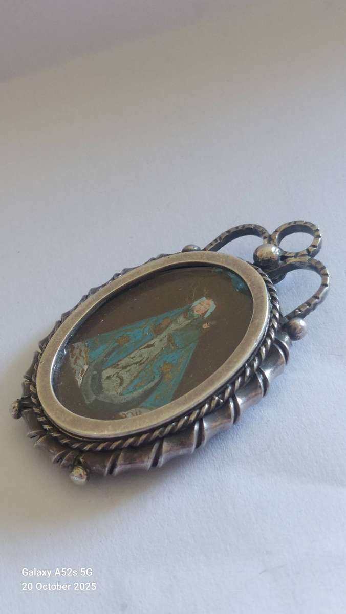 Rare!! Georgian Liberian sterling silver religious paintings pendant circa 1820's Value R5000