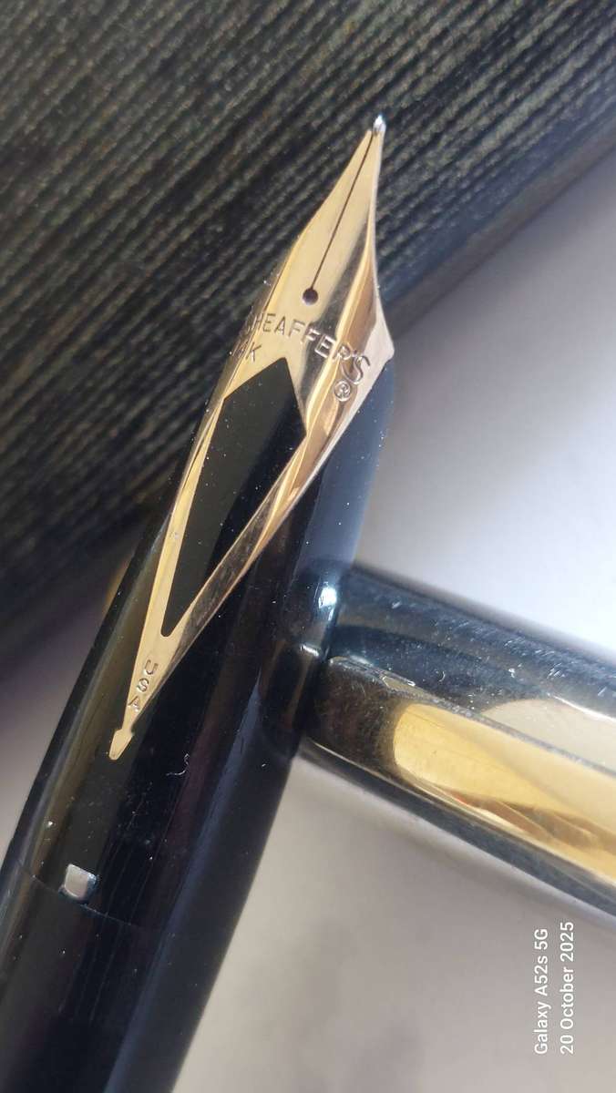 Rare!! 1959 Scheaffer PFM IV black snorkel 14ct gold nib fountain pen Value R4950